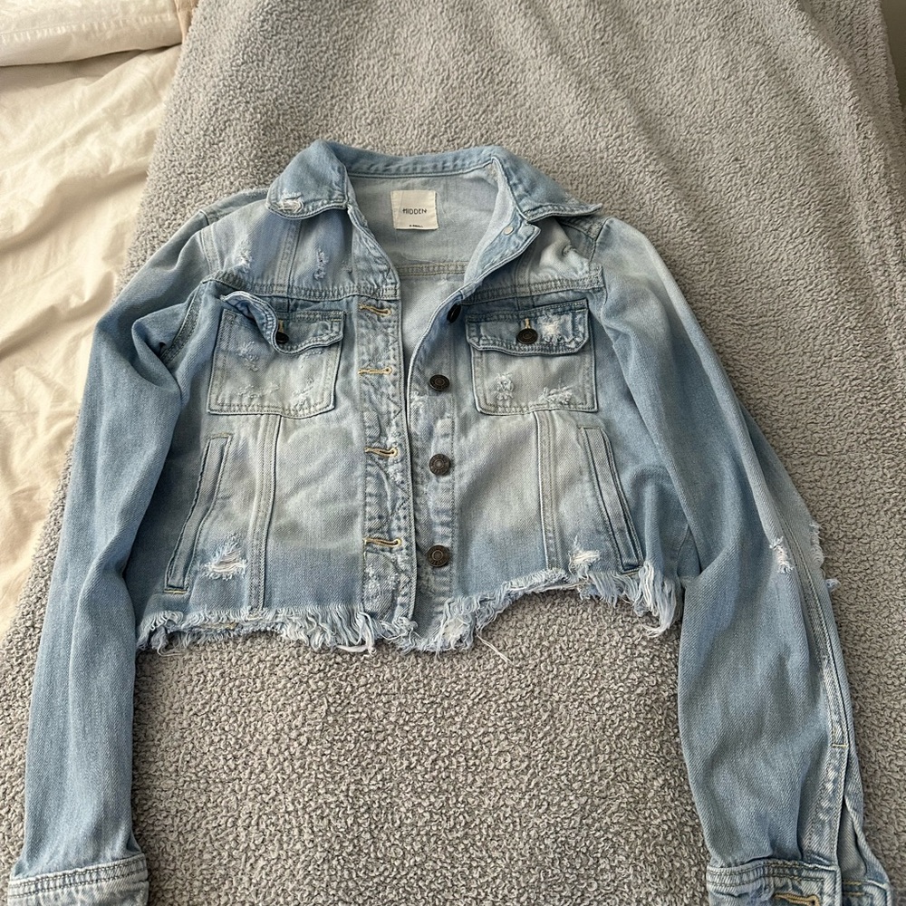 Hidden jeans rebel fitted denim jacket xs
